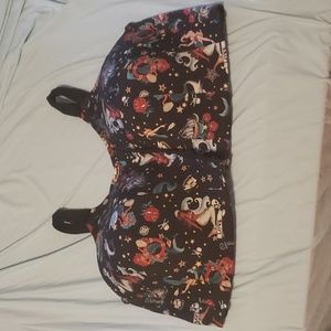 Torrid Active front zip mermaid tattoo bra